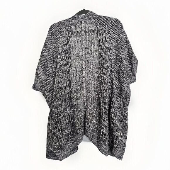 DKNY JEANS Gray Open Front Knit Cardigan Sweater Short Sleeves Womens XL - Picture 2 of 7
